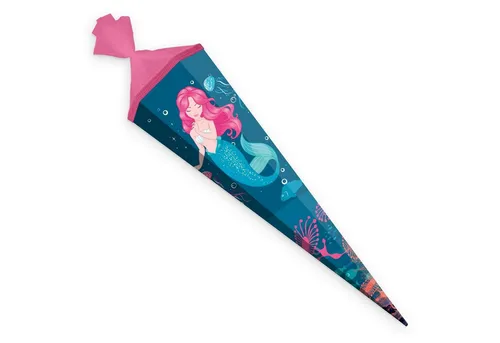 itenga Schultüte itenga Schultüte Meerjungfrau 85cm mit Tüllverschl