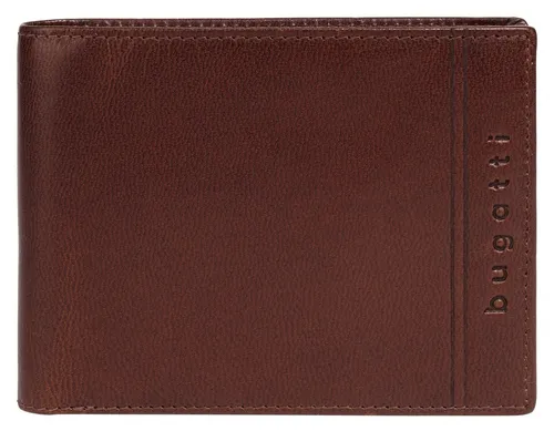 BUGATTI Geldbörse LUCIDO Echt Leder Herren - Herren-Geldbörse aus 100% echtem Rindleder mit RFID-Schutz, schlankem Design und optimaler Aufteilung für alle wichtigen Wertsachen.
