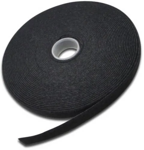 Digitus AK-770905-100-S Klettband zum Bündeln, zum Aufnähen Flauschteil, Haft- und Flauschteil, Haftteil (L x B) 10 m x 15 mm Schwarz 1 St.