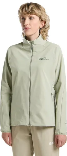 Jack Wolfskin PRELIGHT STRIDE JKT W - Beige XS (34) - Funktionsjacke für Damen, atmungsaktiv und windabweisend, ideal für Outdoor-Aktivitäten und wechselhaftes Wetter.