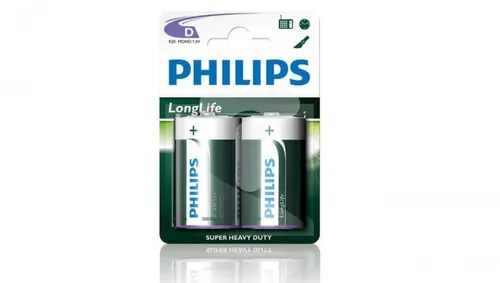 Bateria cynkowo-węglowa R20 / D 1,5V LongLife R20L2B/10 /blister 2szt./