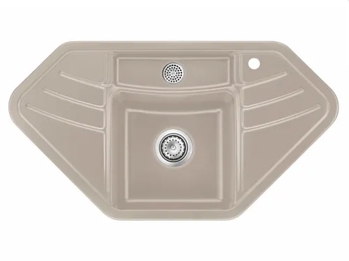 Systemceram Vega Eck Fango Keramikspüle von systemceram