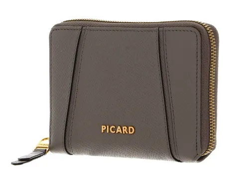 Picard Geldbörse Zip Around Wallet, aus echtem Rindsleder mit RFID-Blocker Schutz