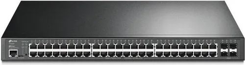 JetStream TL-SG3452P V1 - 52-Port Managed Switch, rack-mountable mit 48 PoE+ Ports und 384 W Leistung für effiziente Netzwerklösungen