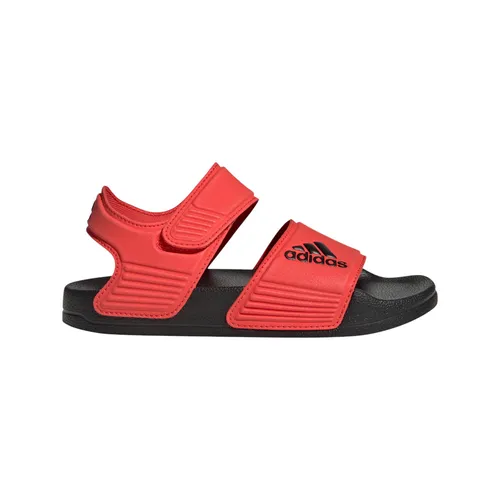 adidas Sandale Adilette (Klettverschluss) rot/schwarz Kinder, Größe Euro (US): 34 (2)