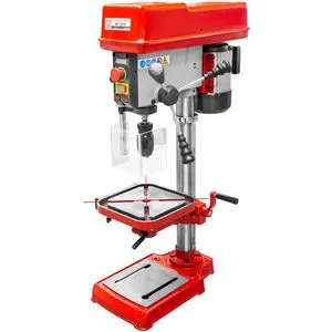 Holzmann Ständerbohrmaschine SB162VN 230V - VARIO Getriebe, Bohrzentrierlaser und Arbeitslicht für präzises Arbeiten