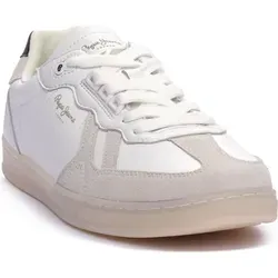 Pepe Jeans Herren Ball Club M Sneak, weiß, 46 EU - Herren-Sneaker mit robuster Konstruktion, hergestellt aus nachhaltigen Materialien für einen klassischen Stil und umweltbewusste Träger.