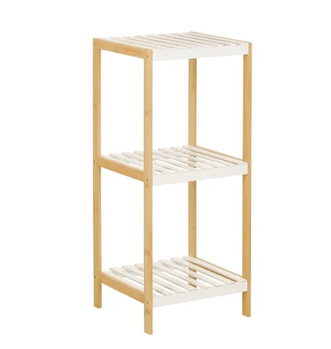 Produktbild axentia Beistellregal aus Bambus – 3 Böden, modern und elegant