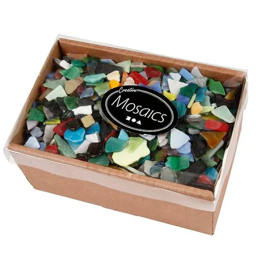  Mosaiksteine 8-20 mm sortiert Sortimentskarton 2kg 7,23€/kg