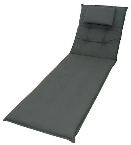 doppler® Liegenauflage 940 - 200x60x8 cm - Gartenliegenauflage mit UV-beständigem Baumwollmischgewebe und abnehmbaren Kopfkissen für ultimativen Komfort im Freien.