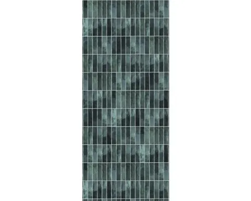 Kunststoffpaneel Element 3D Optik Vertical Tiles Lagoon Brilliant Nullfuge 2600