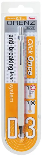 Pentel Druckbleistift ORENZ 0,3 mm weiß in weiß von Pentel