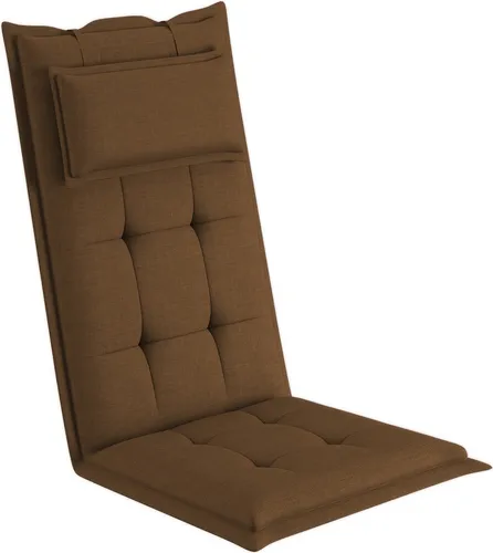 sunnypillow Gartenstuhlauflage mit Kopfpolster 120 x 50 x 9 cm - Gartenmöbelauflagen, wasserabweisend und mit anpassbarem Kopfpolster für höchsten Sitzkomfort, ideal für drinnen und draußen.