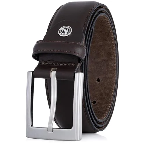 LINDENMANN Rindledergürtel Herren 35 mm - Dunkelbraun, Größe 115 cm - Hochwertiger Rindledergürtel für Herren, 35 mm breit, aus 100% Echtleder. Langlebig und komfortabel, ideal für jeden Anlass. Individuell kürzbar für perfekten Sitz.