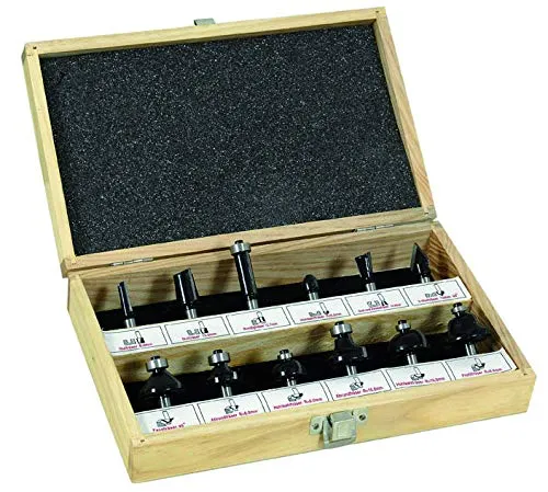 Oberfräser-Set HW 12tlg./d=8