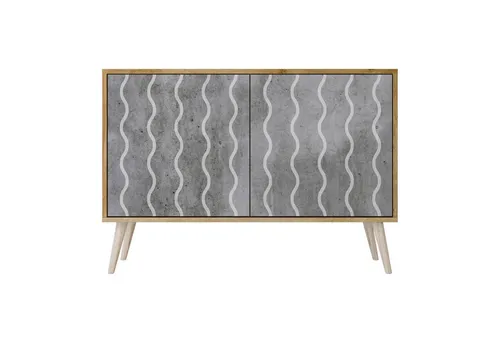 SPACEREBELS Kommode Sideboard Komodenschrank Möbel für Wohnzimmer Flur Esszimmer, mit 2 Türen oder mit 3 Türen