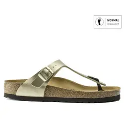 BIRKENSTOCK Zehentrenner Gizeh in Gold, Größe 39 - Elegante Sandalen in Gold, ideal für Sommertage. Der Gizeh Zehentrenner bietet perfekten Tragekomfort für stilbewusste Damen.