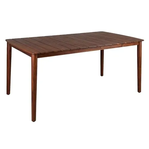 Riess Ambiente Wetterfester Gartentisch KOPENHAGEN - 160 x 90 cm - braun - Massivholz Esstisch mit Honey Finish