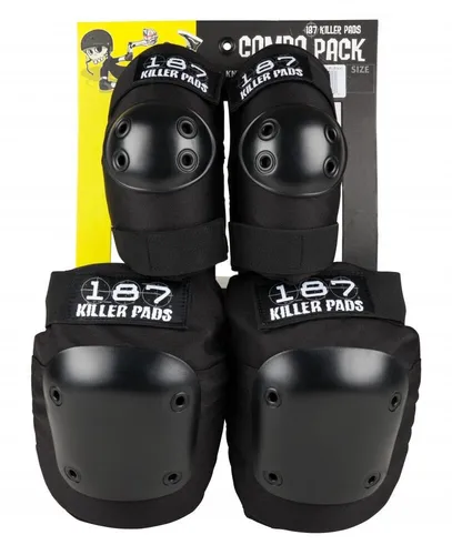 Killer Pads Knieschoner & Ellenbogenschoner L/XL - Killer Pads Combo Pack für Skateboarding: Robuste Knie- und Ellenbogenschoner in L/XL, ideal für Sicherheit und Komfort beim Stunt-Scootern.
