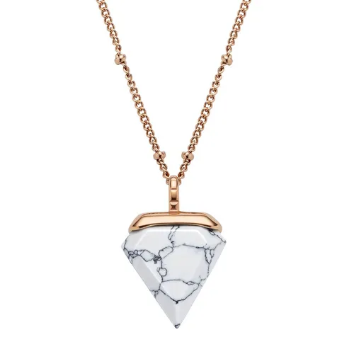 Damenkette Trigon Weiß Marmor Rose