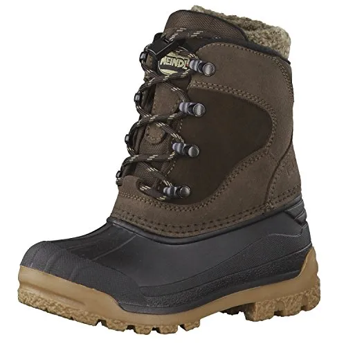 Meindl Sölden Junior 570036 - Unisex Kinder Stiefel, Dunkelbraun, EU 31 - Wanderschuhe mit herausnehmbarem Webpelz-Futter, optimalen Thermo- und Nässeschutz für warmen Komfort bei Outdoor-Abenteuern.