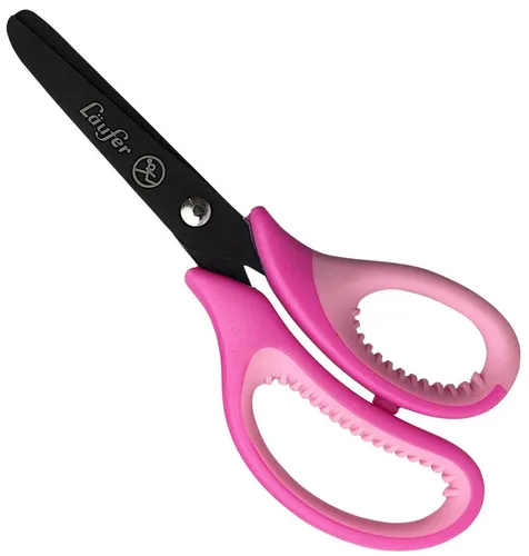 Läufer Ergonomische Bastelschere Länge: 130 mm pink/rosa von Läufer