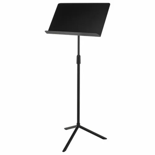 König & Meyer 11924 Orchesternotenpult, schwarz - Notenständer für Orchestermusiker, stufenlos höhenverstellbar von 750 bis 1280 mm und stapelbar, ideal für platzsparende Lagerung.