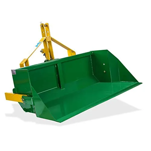 Traktor Schlepper Heckschaufel hydraulisch DHS 120 HY 120 cm - Anhänger mit 120 cm Arbeitsbreite, ideal für kleinere Traktoren, bietet bis zu 400 kg Nutzlast und ist robust aus Vollmetall gefertigt. Perfekt für effizientes Arbeiten im Garten- und Landschaftsbau.