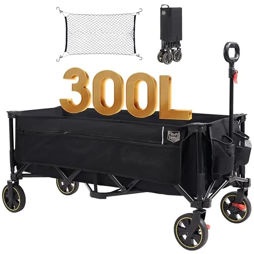 TIMBER RIDGE XXXL Bollerwagen Faltbar 300L von TIMBER RIDGE