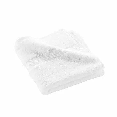 Douceur d'Intérieur Elegance Handtuch (50 x 90 cm), Weiß, 100% Baumwolle, einfarbig
