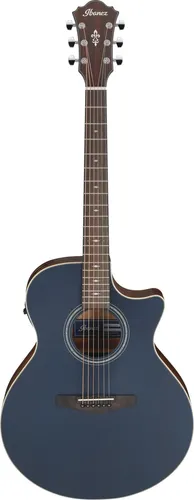 Ibanez AE100-DBF Dark Tide Blue Flat - Akustikgitarre - AE-Serie Akustikgitarre mit massiver Sitka-Fichtendecke und hochwertiger Elektronik für besten Klang. Ideal für kreative Musiker.