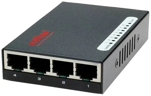 ROLINE Pocket Fast Ethernet Switch 8-Port - Switch & Gateway, unmanaged 8 x 10/100 Ports, kompakte Bauweise und USB-Stromversorgung für einfache Installation und Nutzung.