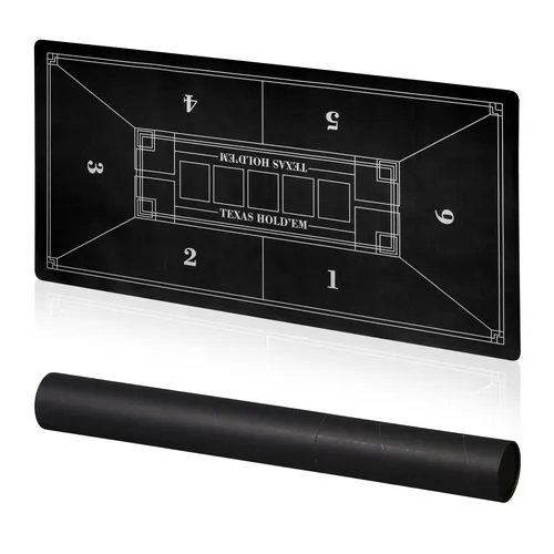 Pokermatte Pokertischauflage Poker Tischmatte Pokerteppich Pokerplatte 120x60 cm