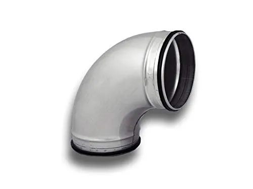 K-TECH-PRO Wickelfalz 90° Bogen Knie mit Lippendichtung System Ø 80