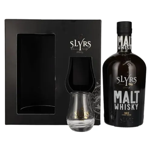 Slyrs Malt Whisky Pack - Inkl. Whiskyglas - Whisky Set mit Slyrs Bavarian Malt Whisky und hochwertigem Glas, ideal für Genießer und perfekt zum Verschenken.