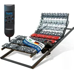 TELLERLATTENROST AEROBALANCE KF 140x200 cm - Elektrisch verstellbar mit Motor - Lattenrost mit motorisierter Anpassung für individuelles Liegegefühl. 7-Zonen-System für optimale Druckverteilung und hochwertigen Schlafkomfort. Fertig montiert und Made in Germany.