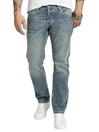 Rock Creek Herren Jeans Regular Fit Stretch Jeans - Modell RC-2403 - Hochwertige Herrenjeans in Hellblau mit Regular Fit und bequemem Stretch. Ideal für XXL-Männer, erhältlich in 37 Größen. Pflegeleicht und mit stylish Stonewashed-Finish für einen coolen Look.