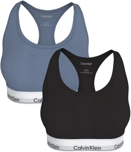 Calvin Klein Underwear Bralette 2er-Pack in Schwarz - Körpernahe Passform mit elastischem Bund für hohen Tragekomfort. Das Set in Schwarz bietet vielseitige Kombinationsmöglichkeiten und überzeugt durch elastisches Material für optimale Bewegungsfreiheit.