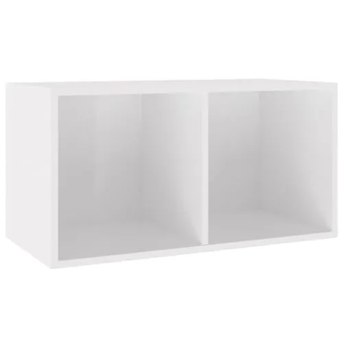 vidaXL Vinyl Aufbewahrungsbox mit 2 Fächern - Truhen & Kisten für Kinder, stilvolle Aufbewahrungslösung für Schallplatten mit zwei Fächern, robust und vielseitig einsetzbar.
