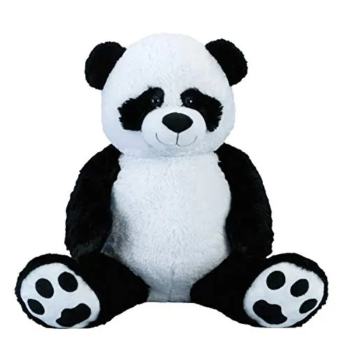 Lifestyle & More Riesen Pandabär Kuschelbär XXL 100 cm - Stofftier & Teddybär, extra großer und weicher Kuschelbär für Geborgenheit und Sicherheit – der perfekte Begleiter für Kinder und Erwachsene!