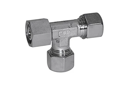 Einstellbare L-Verschraubung M14x1,5 I aus Edelstahl 1.4571 - Eisenwaren, hochdruckbeständig bis 315 bar, ideal für zuverlässige Rohrverbindungen mit zylindrischem Gewinde und NBR-Weichdichtung.