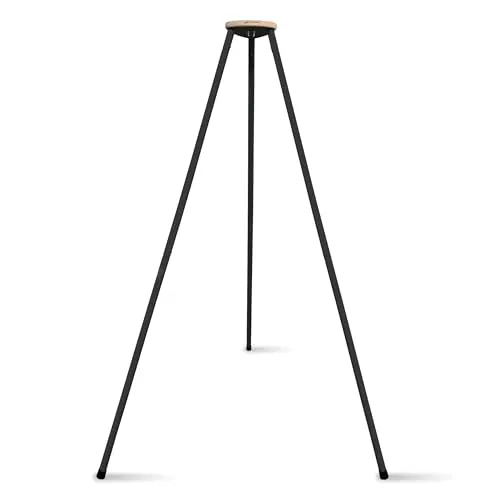 SCHMUSEWOLKE Tipi Gestell für Baby Federwiege - Belastbar bis 40 kg - Dreibein Gestell Anthrazit