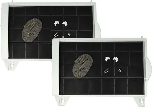 vhbw 2x Aktivkohlefilter kompatibel mit Bosch DHU632ECH/01, DHU632EGB/01, DHU632D, DHU632E/01, DHU632FFF/01 Dunstabzugshaube - 45 x 32 x 4 cm