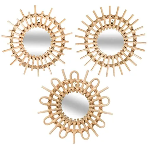 Atmosphera Set aus 3 Sonnen-Spiegeln in beige von Atmosphera