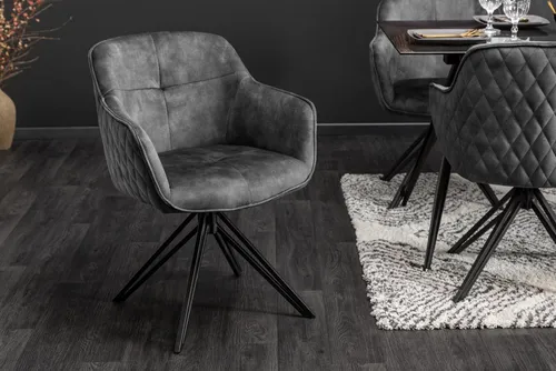 riess-ambiente Polsterstuhl EUPHORIA dunkelgrau von Riess-Ambiente