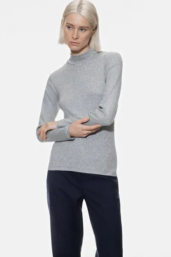 Mey Pyjamaoberteil Mey Damen Shirt langarm Serie Modern Rib Uni (1-tlg)