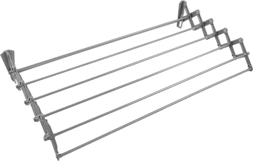 Wandmontierter klappbarer Wäschetrockner 80 cm - Praktischer Wäscheständer für kleine Räume, hitze- und UV-beständig, ideal für Bad und Balkon. Einfach abnehmbar und klappbar für flexiblen Einsatz.