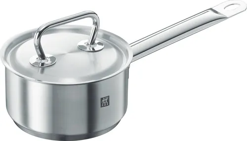 ZWILLING Twin Classic Stieltopf, 14 cm - Induktionsgeeignet - Hochwertiger 14 cm Stieltopf aus Edelstahl mit 1 l Fassungsvermögen, ideal für Milch und Saucen. Hygienisch, pflegeleicht und für Induktionsherde geeignet dank SIGMA Classic Sandwichboden.