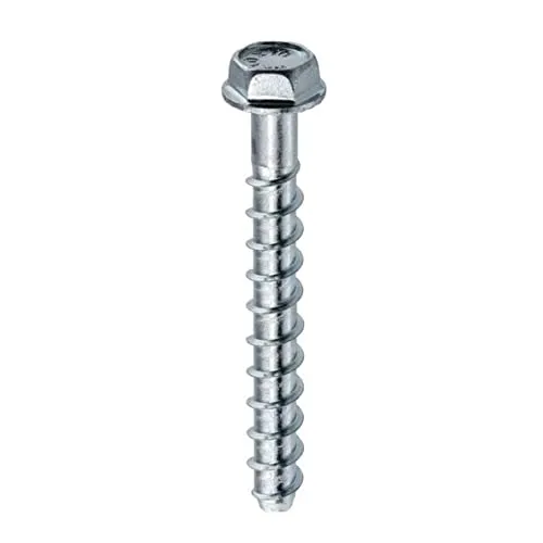 KLIMAS Betonschrauben 8,0 x 50 mm - 50 St. Sechskantkopf für Gasbeton und Porenbeton - Hochwertige KLIMAS Betonschrauben aus Kohlenstoffstahl mit Sechskantkopf. Ideal für den professionellen Einsatz in Gasbeton und Porenbeton. Zuverlässige Verbindung für Ihre Projekte.