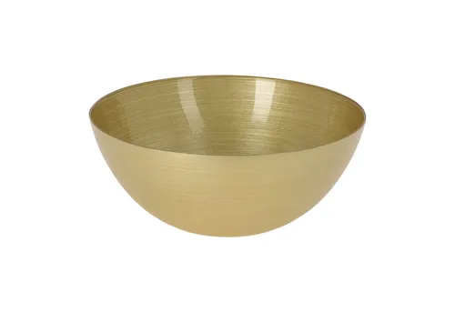 HAC24 Dekoschüssel Design Glas Schüssel Glasschüssel Obstschale Dekoschale Salatschüssel (1 St), Goldfarben Rund 28 cm Fassungsvermögen 3,6 L